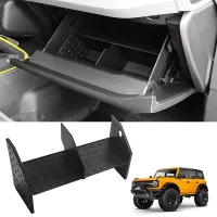 Glove Box Dividers Organizer for Ford Bronco Kits 2021 2022 2/4-Door, Center Console Storage Box Dividers