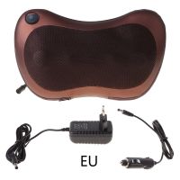 ◈¤ Electric Massage Pillow Lumbar Neck Back Kneading Shiatsu Massager Cushion Heat for Home Car Use EU/US Plug