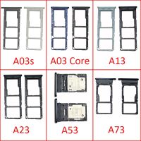 ถาดใส่ซิมการ์ดสำหรับ Samsung A03แกน A03s A13 A23 A33 A53 A73 4G 5G ต้นฉบับใหม่อะแดปเตอร์ลิ้นชักช่องใส่ไมโครการ์ด SD + เครื่องมือ