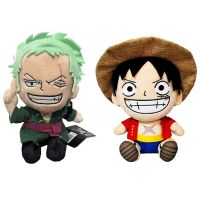 【CW】♙♚◙  Original 12-25cm Piece Anime Figure Zoro Luffy Cartoon Plushie Stuffed Dolls Pendant Kids Xmas Gifts