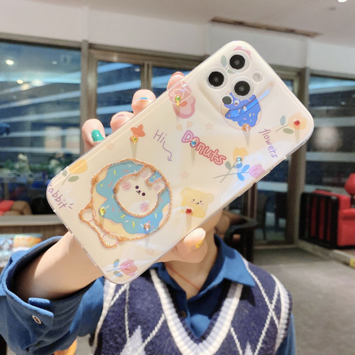 ready-2021-new-case-xiaomi-mi-11-lite-mi-10t-pro-5g-เคส-case-blu-ray-luxury-rhinestone-bling-glitter-cute-cartoon-cat-and-rabbit-soft-back-cover-เคสศัพท