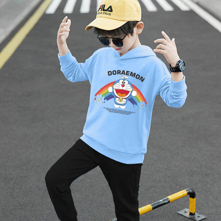 e181-เสื้อฮู้ดเด็กลายแฟชั่นสวยน่ารัก-เสื้อแขนยาว-มี7สีหลายไซส์-110-160-ใส่ได้ทั้งเด็กชายและเด็กหญิง