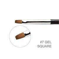 Harmony #7 Gel Square brush.พู่กันเจลฮาโมนี่เบอร์ 7 ขนนิ่มหน้าตัด งานอาร์ท เฟร้นซ์ ปาดความเหนียวของเจล