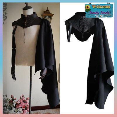 [ Black Cape Uniform Cloak R Cape or Halloween Christmas