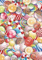 Candy Sweets Backdrop Photography Background-Great as Birthday Photo Booth- HUAYI Glare-free Vinyl W-1709