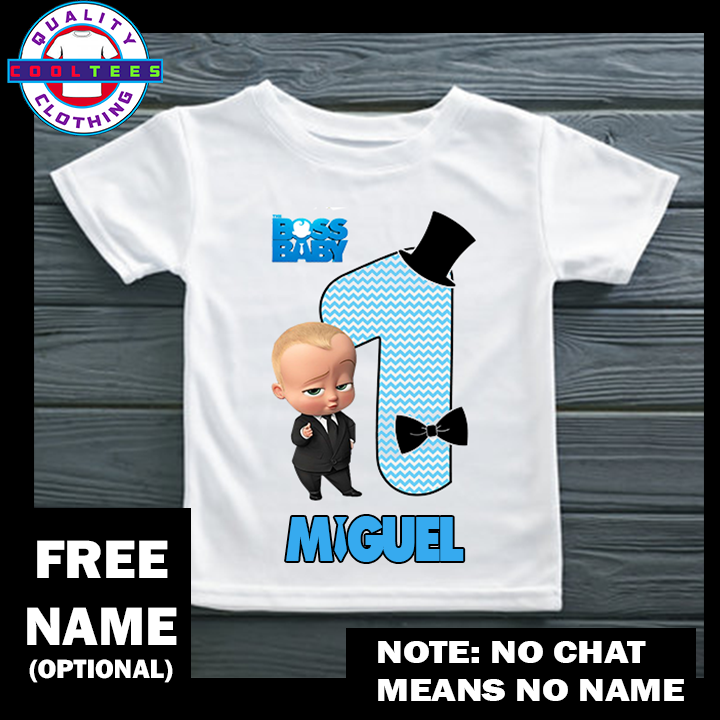 Boss Baby Number Shirt / Boss Baby Birthday Shirt / for Kids and Adult