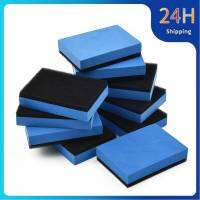 510Pcs รถสี่เหลี่ยมผืนผ้าเซรามิคเคลือบฟองน้ำแก้ว Nano Wax Coat Applicator Pad ฟองน้ำ EVA นุ่ม7.5X5X1.5ซม. รถทำความสะอาดเครื่องมือ