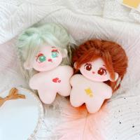 10cm No Bone Cute Doll Purple Brown Hair Red Heart Yellow Star Mini Doll Karry Roy Jackson Yee TNT Collection Gift