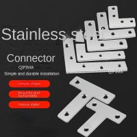 ✾⊙▪ 1pcs 90 Degree Right Angle T-shaped Furniture Angle Iron Stainless Steel Corner Code Window Wooden Door Fixing Bracket