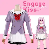 ❍ ชุดยูนิฟอร์มนักเรียน ชุดกระโปรงพลีท คอสเพลย์ Engage Kiss Kisara