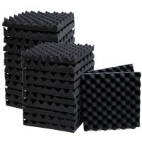 1224Pcs 30x30x5cm Acoustic Foam Panels Soundproof Padding Studio Foam Egg Crate Wall Pad Sound Insulation Absorbing with Tapes