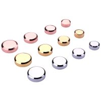 4Set 304 stainless steel mirror screw cap Decor Cover Golden Flat Advertisement upholstery nails Glass Fastener Hooks Hardware