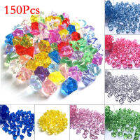 คริสตัลอะคริลิหินอัญมณีหลายสีเครื่องประดับปลาตกแต่งแจกันพืชสะดวก