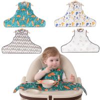 Baby eating bib summer waterproof anti-dirty wash-free with suction cup childrens vest cover baby apron reverse dressing Aprons