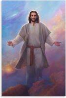 Xnlksi พระเยซูบอกว่ามาหาฉันศาสนา Jesus ผ้าใบโปสเตอร์ศิลปะไม่มีกรอบ Xinch