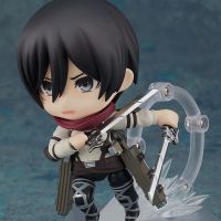 GSC Nendoroid 2001# Attack on Titan Mikasa Ackerman (The Final Season Ver.) Face Changeable Action Figure 10cm Q Version Figure Model