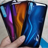 Realme ปลอกหุ้มสำหรับ Oppo 6Pro อะไหล่สำหรับซ่อมฝาหลังปิดโทรศัพท์กระจก6 Pro เคสด้านหลังโทรศัพท์ประตูหลัง + สติ๊กเกอร์สัญลักษณ์