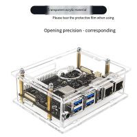 Acrylic Case for VisionFive 2 Development Board Development Board Box Transparent Case with Cooling Fan Heatsink Kit Durable