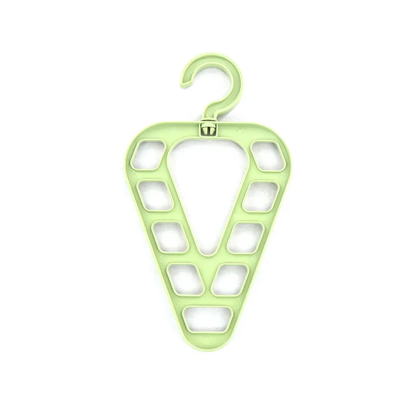 Multifunctional Clothes Hanger, Triangle 9 Holes Closet Storage