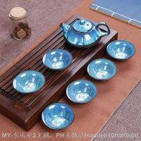 【hot】❆►№ Jun Kung tea set fish fun ore Zisha Set 1 teapot 6 cups