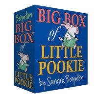 Book Big Box Of Little Pookie Pig PooKieซีรีย์หนังสือรูปภาพ4เล่มกล่องกระดาษแข็งเสริมความรู้ภาษาอังกฤษ