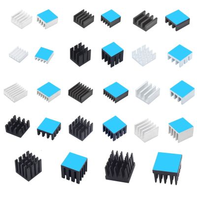 Aluminum Heatsink Radiator Heat sink for Electronic IC Chip RAM MOS Dynatron Raspberry Pi Cooling With Thermal Conductive Tape Adhesives Tape