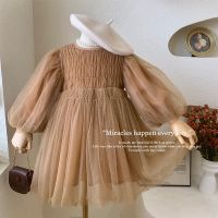 Children Clothing Korean Style Girls Spring Autumn Dress New Fashionable Gauze Princess Sweet Casual Simple Kids Dresses Girls  by Hs2023