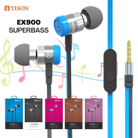 YISON หูฟัง Aux ขนาด 3.5 มม. พร้อมไมโครโฟน สําหรับ Android หูฟังอินเอียร์ Headphone เสียงดี เบสแน่น สายยาว 1.2 เมตร