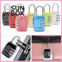 SUN BOX การรักษาความปลอดภัยความปลอดภัย สังกะสีอัลลอยด์ มัลติฟังก์ชั่ อุปกรณ์เสริมฮาร์ดแวร์ กระเป๋าสัมภาระสัมภาระ ล็อครหัสผ่านหมายเลข3หลัก กุญแจล็อคกุญแจ กุญแจรวมกุญแจ