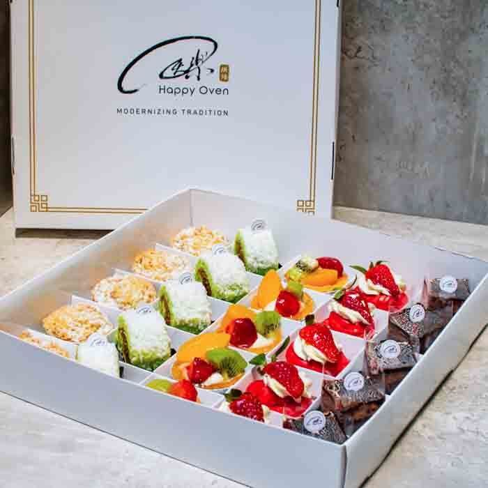 [HALAL CERTIFIED] Happy Oven 25 Pcs Premium Gift Box 25 Pcs Of Tarts