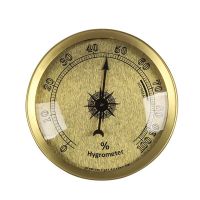 Cigar Hygrometer Precision Round Analog Hygrometer Cigar Tobacco Humidity Gauge for Cigar Humidor  Cigar Box/Cabinet Household Security Systems