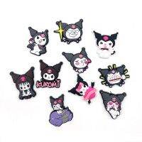 10ชิ้นรองเท้าถ้ำพีวีซี Kuromi หัวเข็มขัดจระเข้เครื่องประดับ Diy ปิกาจูตกแต่งรองเท้าแตะชายหาดปาร์ตี้คริสต์มาสแอ็กชันฟิกเกอร์ของขวัญ