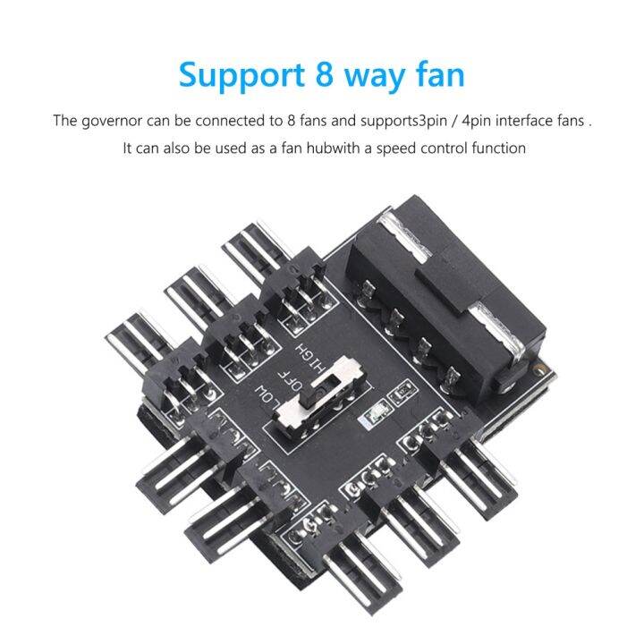 ขาย-1ถึง8-3pin-pwm-พัดลมระบายความร้อน-hub-3pin-12โวลต์พลังงานซ็อกเก็ต-pcb-อะแดปเตอร์ควบคุมความเร็วพีซีคอมพิวเตอร์4pin-sata-คูลเลอร์-s-plitter-อะแดปเตอร์