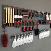 bjh☑❡∏  steel Wall-Mounted Parts box Unit Shelving Hardware organize Hanging board Components tool