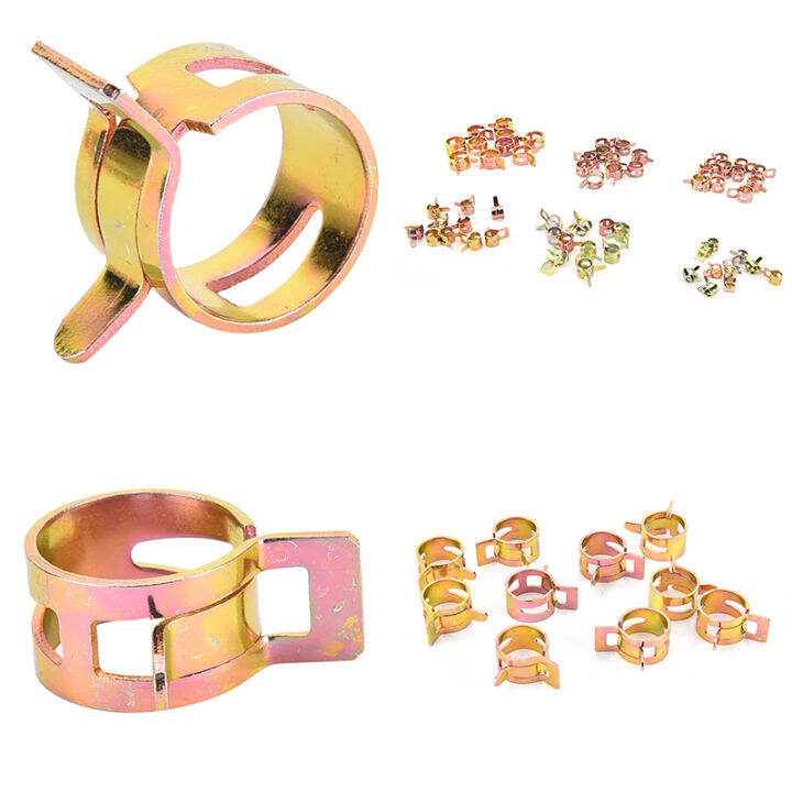 TOOL IMPROVER 10 Pcs/Set Spring Pipe Clip Oil Water Air Tube Clamps