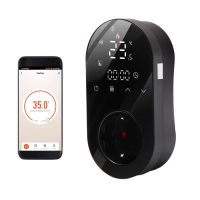 Tuya WiFi Digital Thermostat 16A App Voice Control Socket Temperature Controller 5+1+1 Six Periods Heating and Cooling Mode