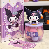 ของแท้ MINISO Sanrio Hand-Made Trick Or Treat Series Blind ตุ๊กตาคอลเลกชันรุ่น Kuromi Kawaii วันเกิดฮาโลวีน Gift