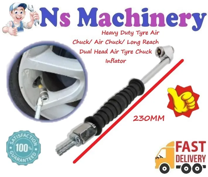 Heavy Duty Tyre Air Chuck/ Air Chuck/ Long Reach Dual Head Air Tyre