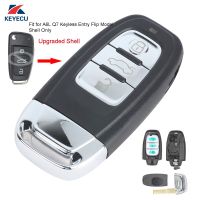 【✆New✆】 xian9 Keyecu เคสกุญแจรีโมตอัพเกรดอะไหล่,เคส Fob 3ปุ่มสำหรับ Audi A6l Q7รุ่น Keyless-Go Flip