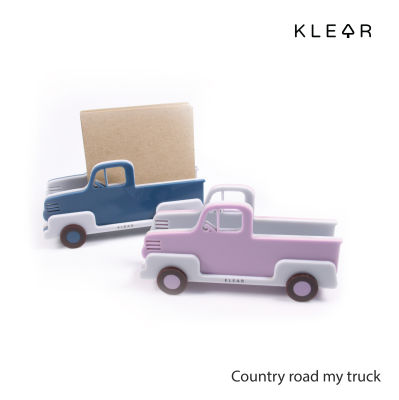 KlearObject Country road my truck กล่องใส่กระดาษโน๊ต ที่เก็บกระดาษโน๊ต กระดาษจดบันทึก ที่ใส่นามบัตร กล่องอะคริลิค ที่ใส่กระดาษโน็ต เก็บกระดาษโน๊ต