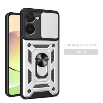 Cheap KEYSION Shockproof Case for Realme C30 Slide Camera Lens