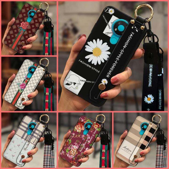 silicone-new-arrival-phone-case-for-nokia-3-4-dirt-resistant-soft-case-tpu-original-protective-new-plaid-texture-cute