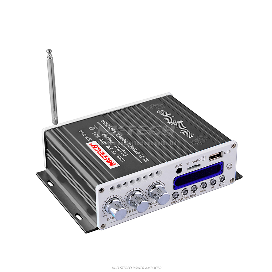 USB 2X17 Music Spectrum Light Voice Audio Level Control MP3 power amplifie 