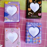 3 Inch Mini Photo Album Heart Hollow Storage Albu Cartoon Bear Idols Photocards Cards Holder Star Chasing Photos Collect Book