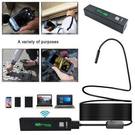 endoscope-wifi-hd-1200p-กล้องส่องท่อ-กล่องส่องช่องแอร์-แบบ-wireless-สายกล้องยาว-1เมตร