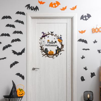 ☏ A meter wall dry vine pumpkin Halloween bat wall sticker background wall household adornment wall stickers from the wholesale