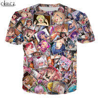 2023 newเสื้อยืดพิมพ์ลาย CLOOCL Anime Ahegao 3 D สไตล์ฮิปฮอปสําหรับผู้ชาย