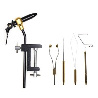 Fly Tying Vise Kit with Bobbin Holder Threader Whip Finisher Pliers For Jig Bait Flying Hook Accessories