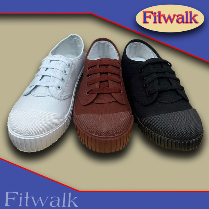 รองเท้านักเรียนชาย-รองเท้าผ้าใบ-รองเท้าพละ-รองเท้านักเรียนfitwalk-รุ่น-fw-9021