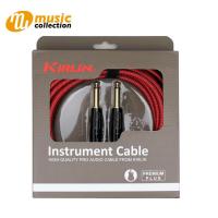 สายแจ็ค KIRLIN Premium Plus Instrument Cable, 1/4″ Straight to Straight, RED, 10FT/IWB-201BFG